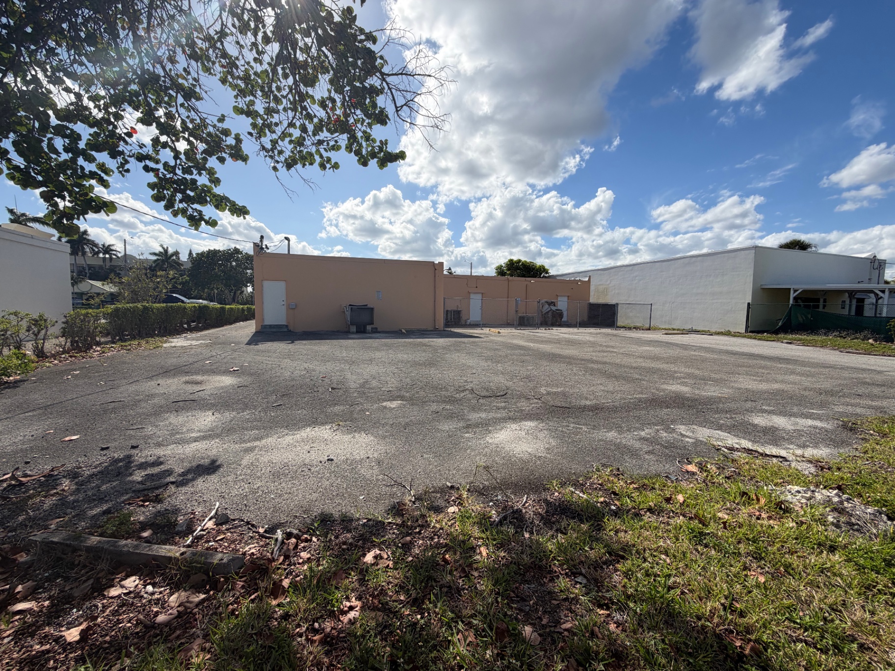 Rear of building and lot